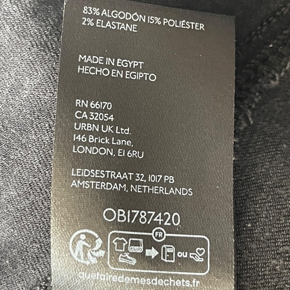 Free People We the Free Double Dutch Pull On Slit Pants, Black, Large - NWT - Picture 6 of 7